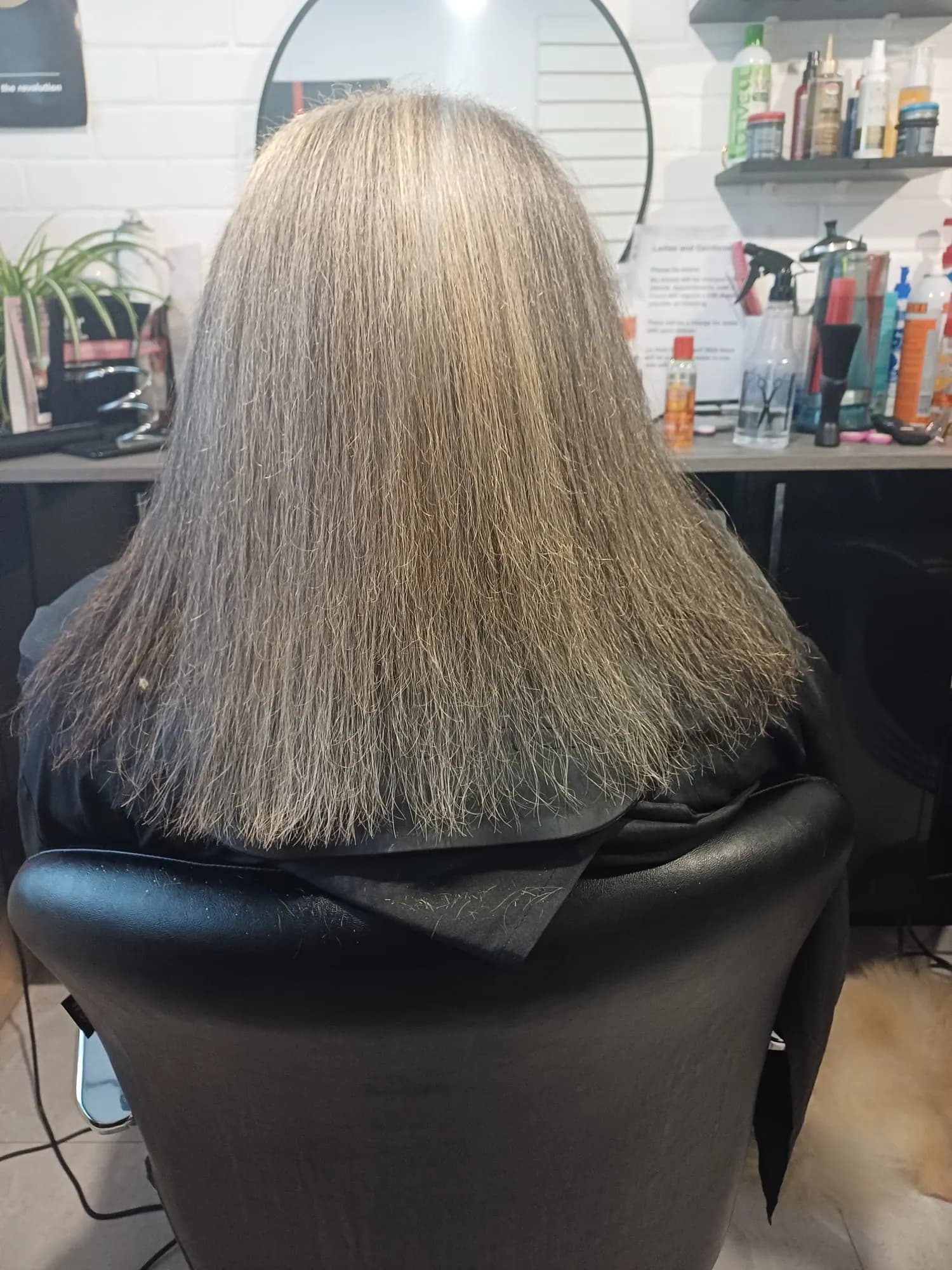 Keratin treatment result